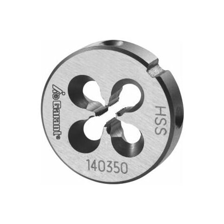 Garant M2.5X0.45 HSS Round Die, Closed/Pre-Slit Form 140350 M2,5